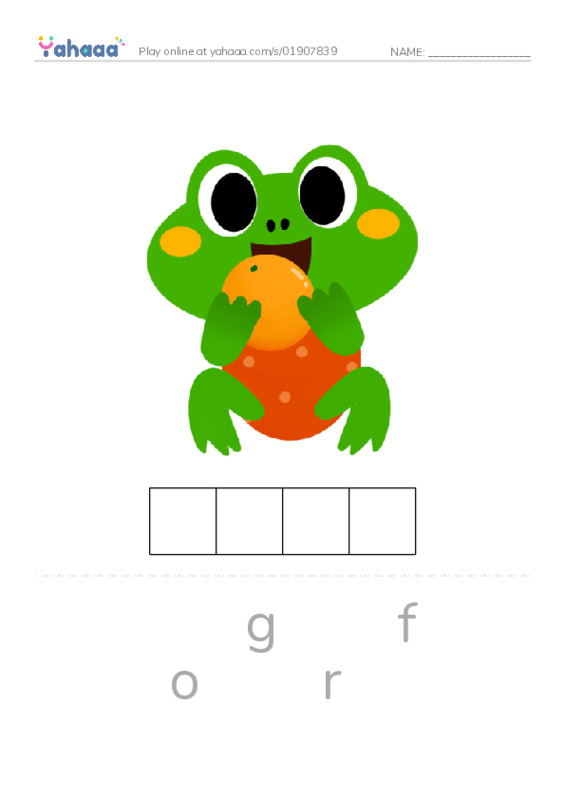 Letter scramble puzzle worksheet for animals