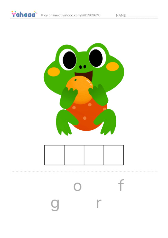 Letter scramble puzzle worksheet for animals