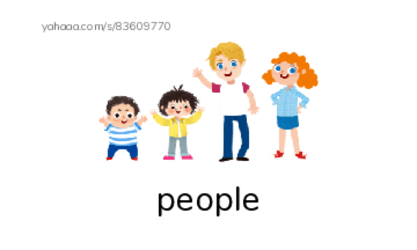 Index cards with pictures worksheet for people
