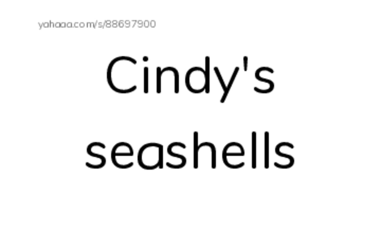 Index cards, words only worksheet for Cindy's seashells, Sea, I like to walk by the sea and 4 more