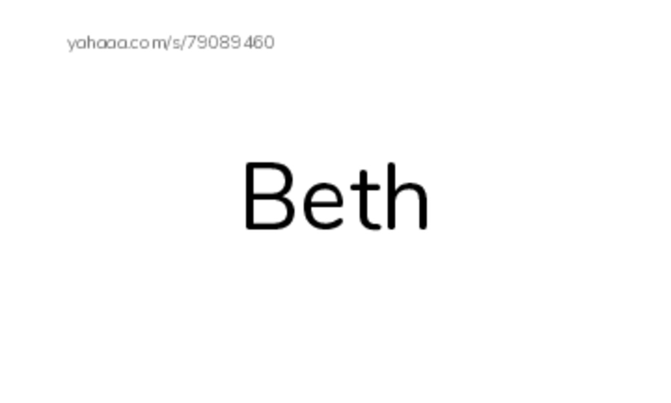 Index cards, words only worksheet for Beth, Cathy, path and 5 more
