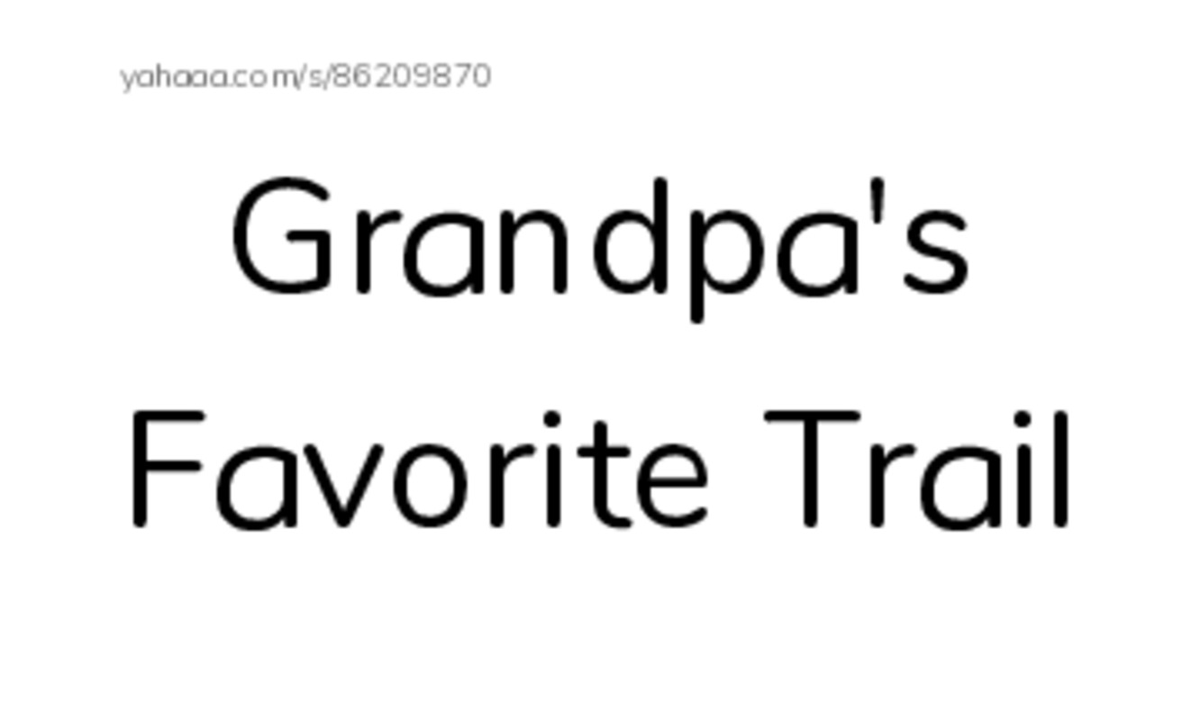Index cards, words only worksheet for Grandpa's Favorite Trail, Walk, I like to walk with my dog and 4 more