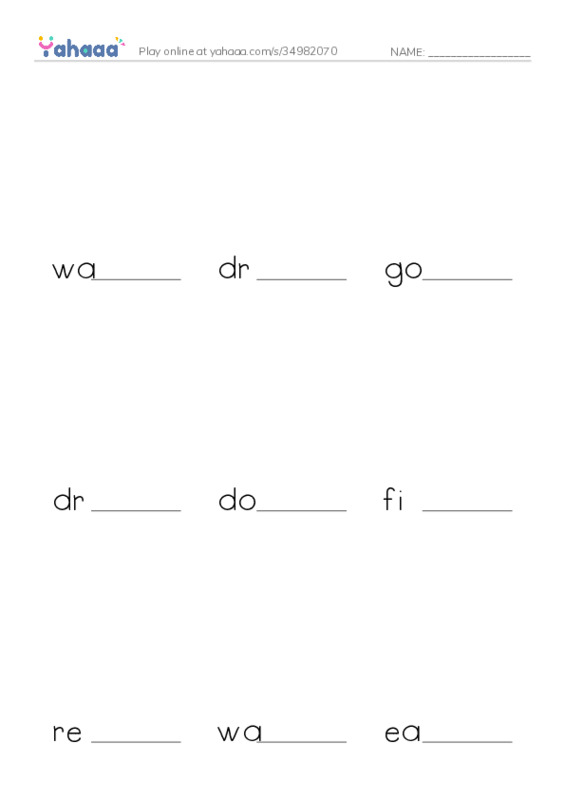 Finish the word worksheet for Should/ Shouldn't