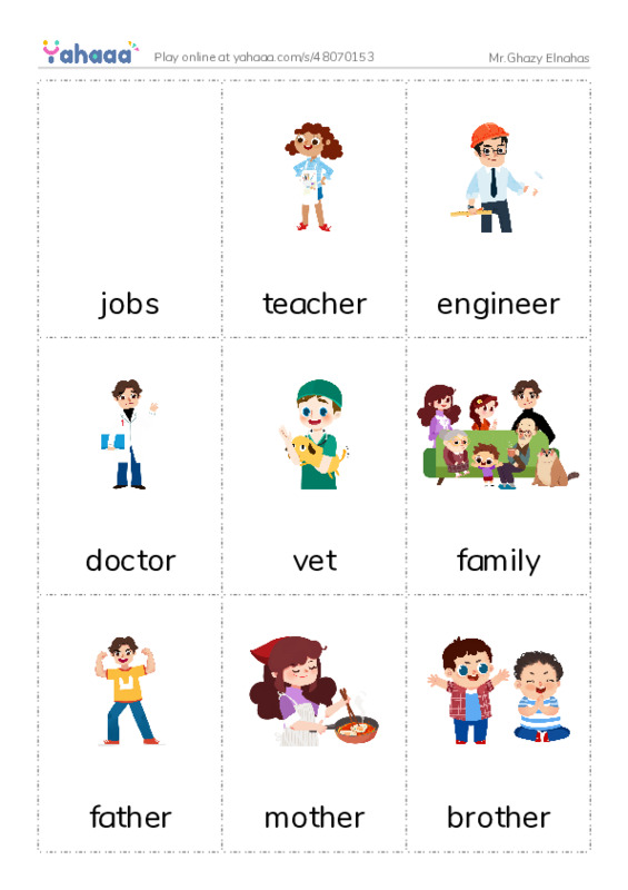 Picture flashcards worksheet for Mr.Ghazy Elnahas
