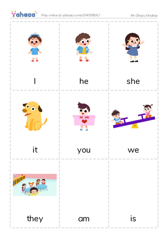 Picture flashcards worksheet for Mr.Ghazy Elnahas