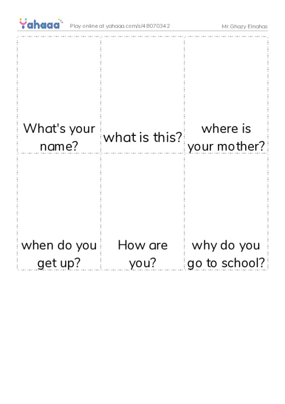Picture flashcards worksheet for Mr.Ghazy Elnahas