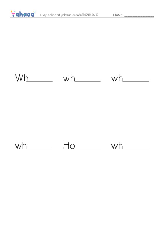 Finish the word worksheet for Mr.Ghazy Elnahas