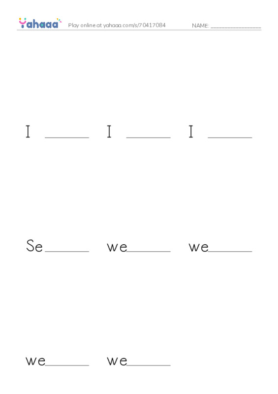 Finish the word worksheet for Mr.Ghazy Elnahas