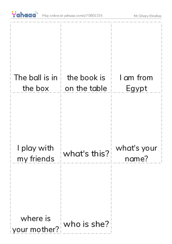 Picture flashcards worksheet for Mr.Ghazy Elnahas