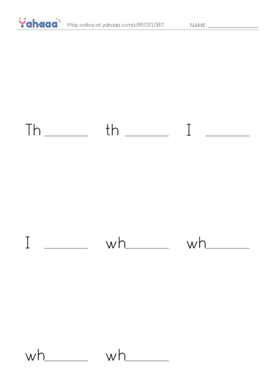 Finish the word worksheet for Mr.Ghazy Elnahas