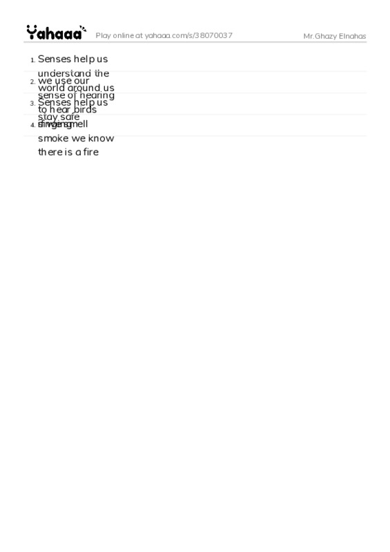 Word list with meanings worksheet for Mr.Ghazy Elnahas