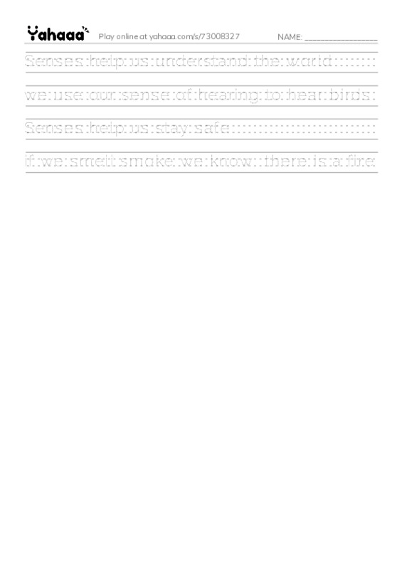 Handwriting lines worksheet for Mr.Ghazy Elnahas