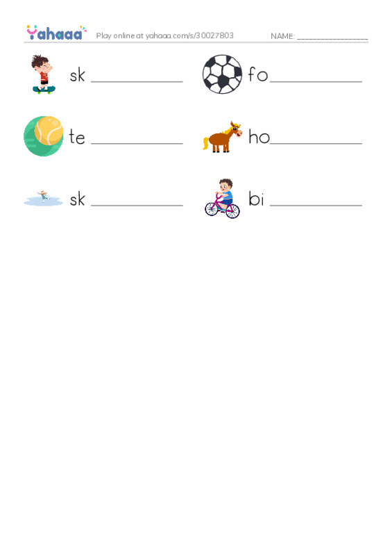 Write the word rows worksheet for Family and friends 2 Unit 3