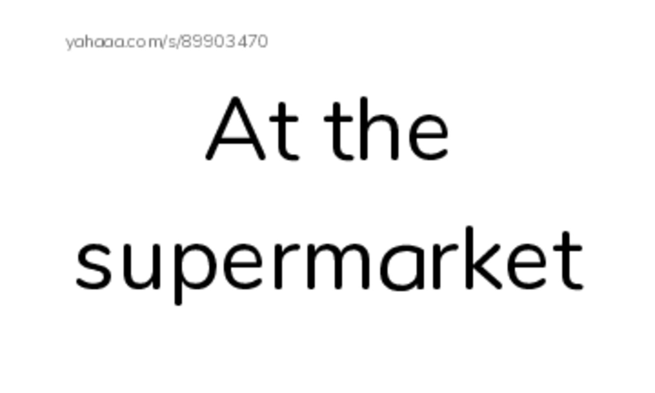 Index cards, words only worksheet for At the supermarket, Forty, forty and 10 more