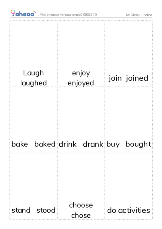Picture flashcards worksheet for Mr.Ghazy Elnahas