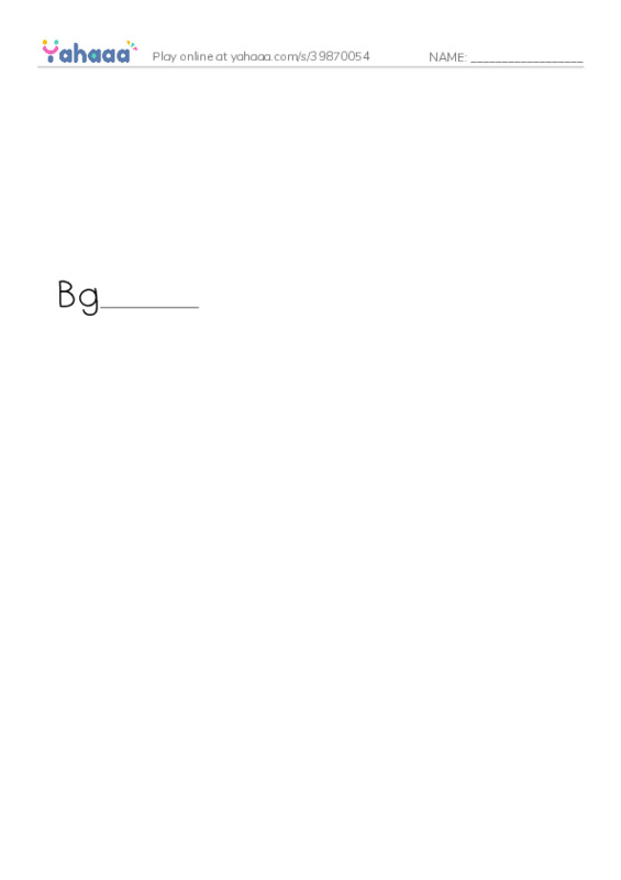 Finish the word worksheet for Mr.Ghazy Elnahas