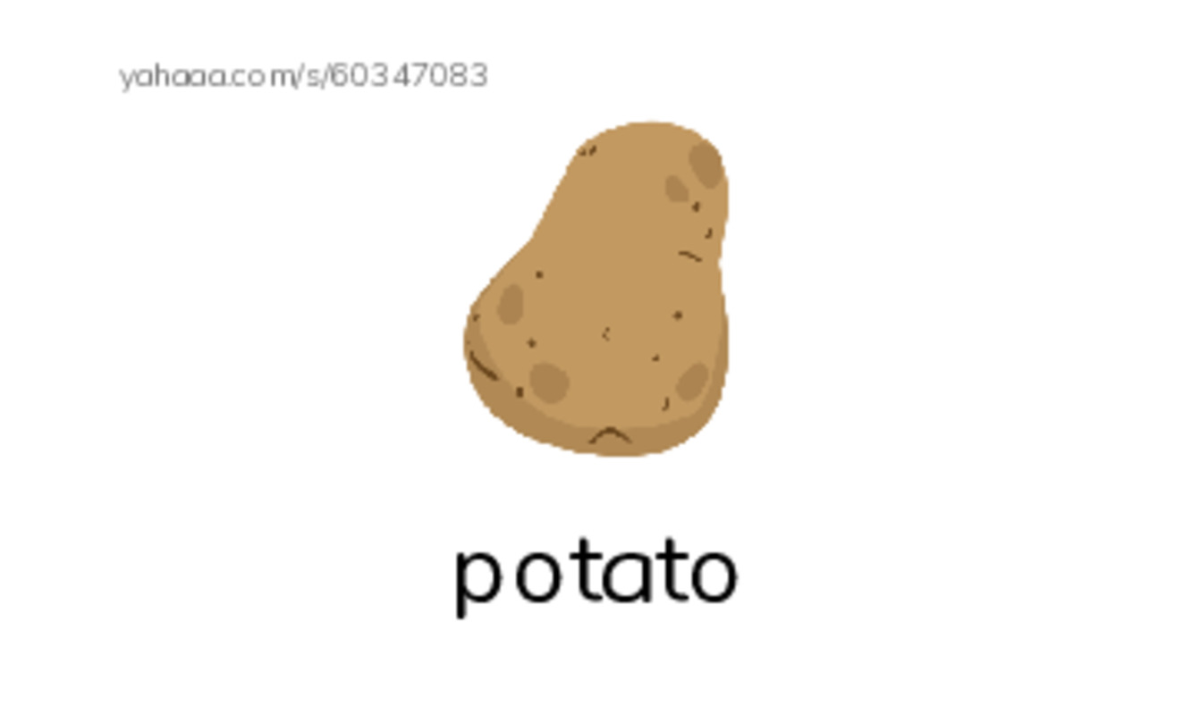 Index cards with pictures worksheet for potato, broccoli, lettuce and 5 more