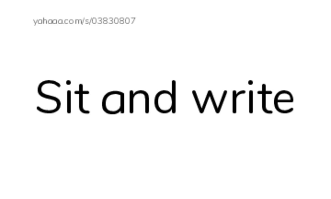 Index cards, words only worksheet for Sit and write, please!, Stand and 5 more