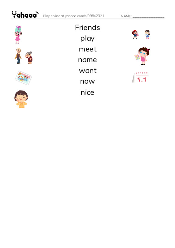 Match both sides worksheet for Mr.Ghazy Elnahas
