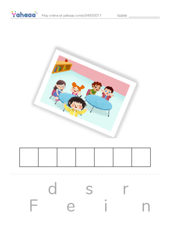 Letter scramble puzzle worksheet for Mr.Ghazy Elnahas