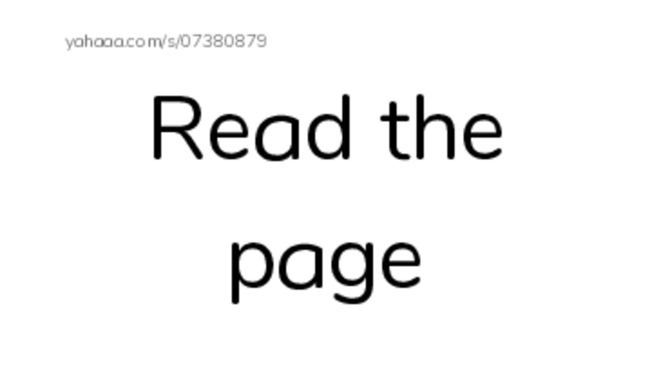 Index cards, words only worksheet for Read the page, Page, page and 10 more