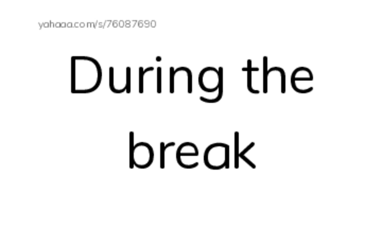 Index cards, words only worksheet for During the break, Jj, Jimmy and 14 more