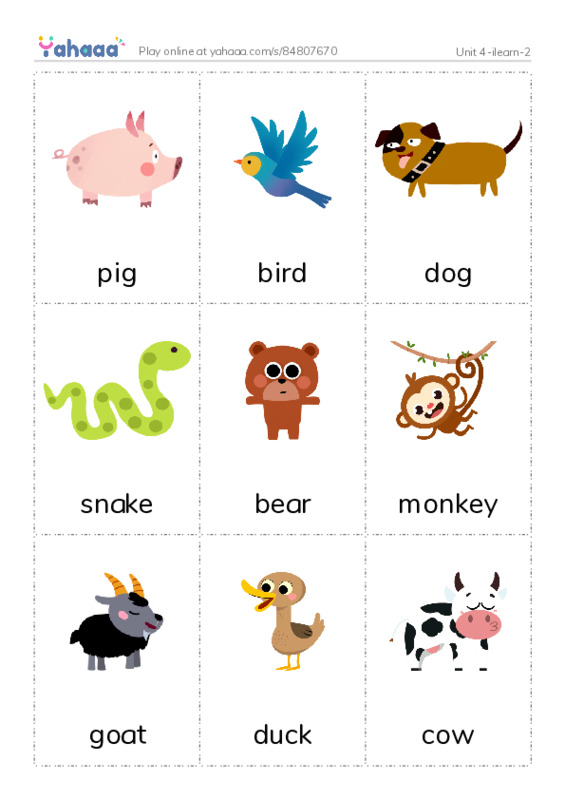 Picture flashcards worksheet for Unit 4-ilearn-2