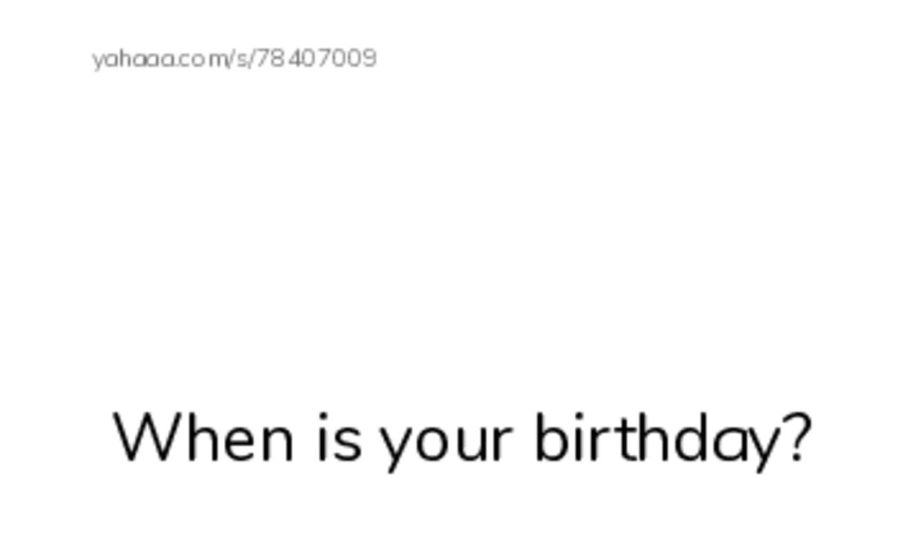 Index cards with pictures worksheet for When is your birthday?, Bl, Blair and 14 more