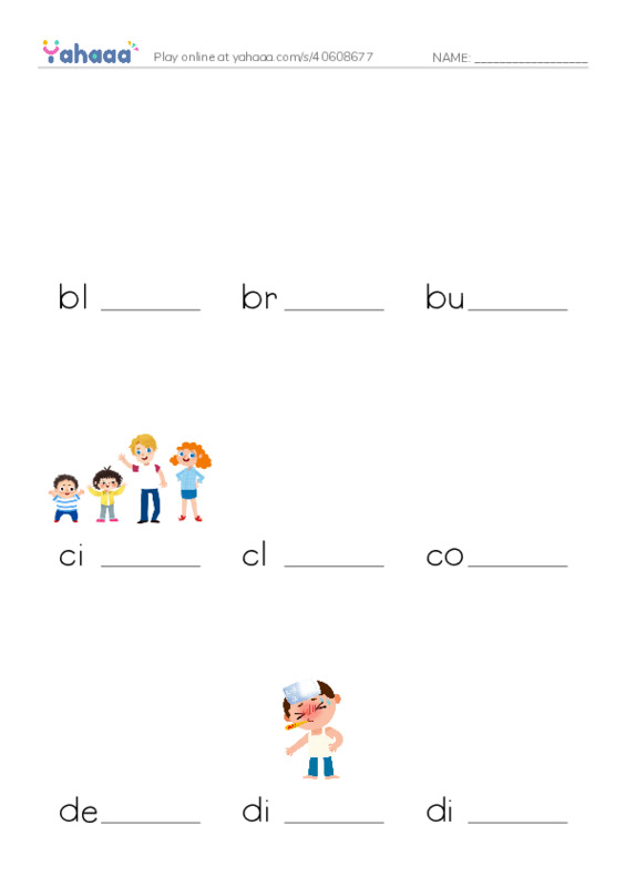 Finish the word worksheet for IMOct13