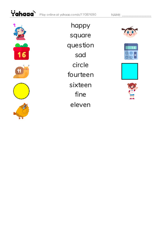 Match both sides worksheet for Unit 1-3- ilearn 2