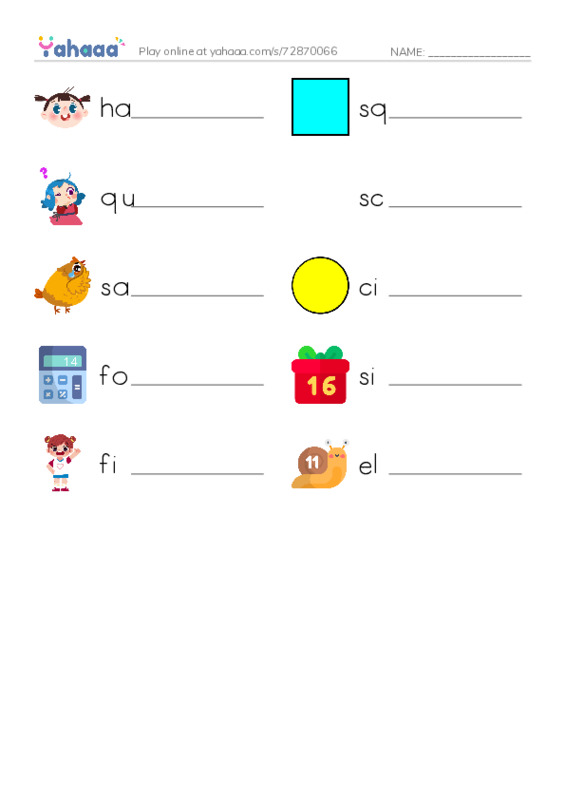 Write the word rows worksheet for Unit 1-3- ilearn 2
