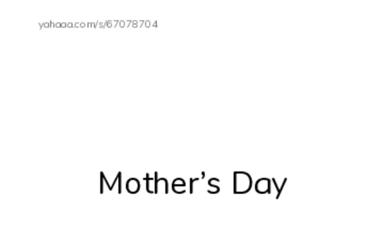 Index cards with pictures worksheet for Mother’s Day, Mother, Jen is Timmy’s mother and 4 more