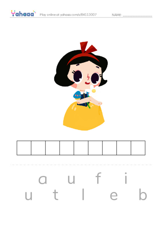 Letter scramble puzzle worksheet for Adjectives