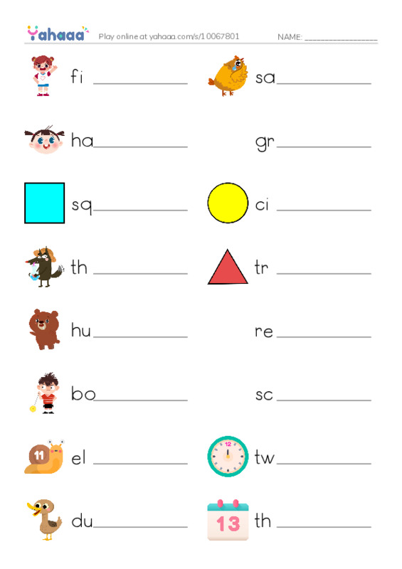 Write the word rows worksheet for Unit 1,2,3,4-ilearn 2