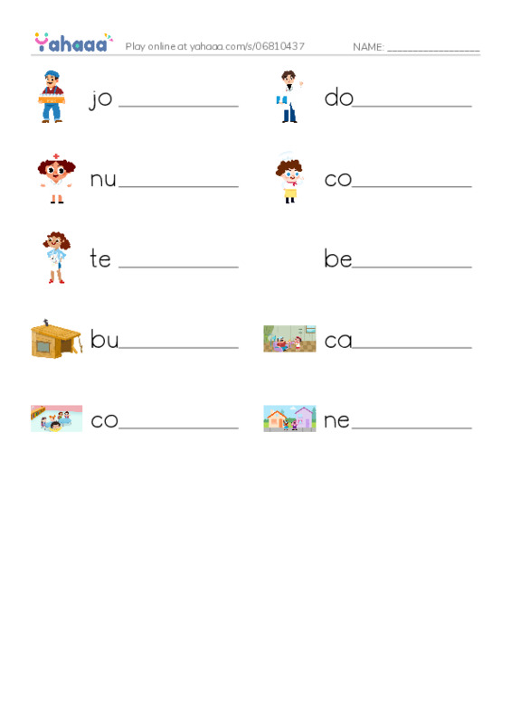 Write the word rows worksheet for Reach Higher 2A Unit 1 Key Words