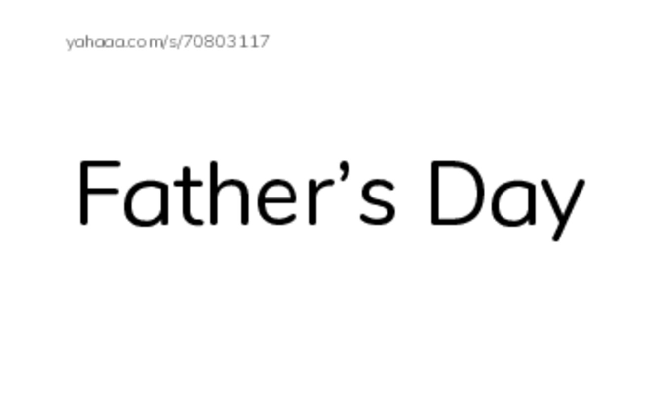 Index cards, words only worksheet for Father’s Day, Father, Nick is Timmy’s father and 5 more