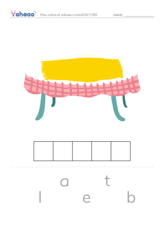 Letter scramble puzzle worksheet for What is this