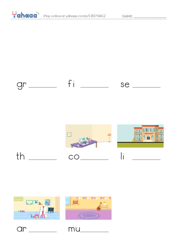 Finish the word worksheet for Unit 6 lesson 1 -GB5