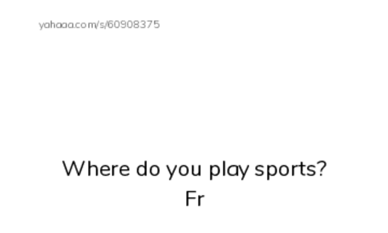 Index cards with pictures worksheet for Where do you play sports?
Fr, Fl, Frank and 12 more