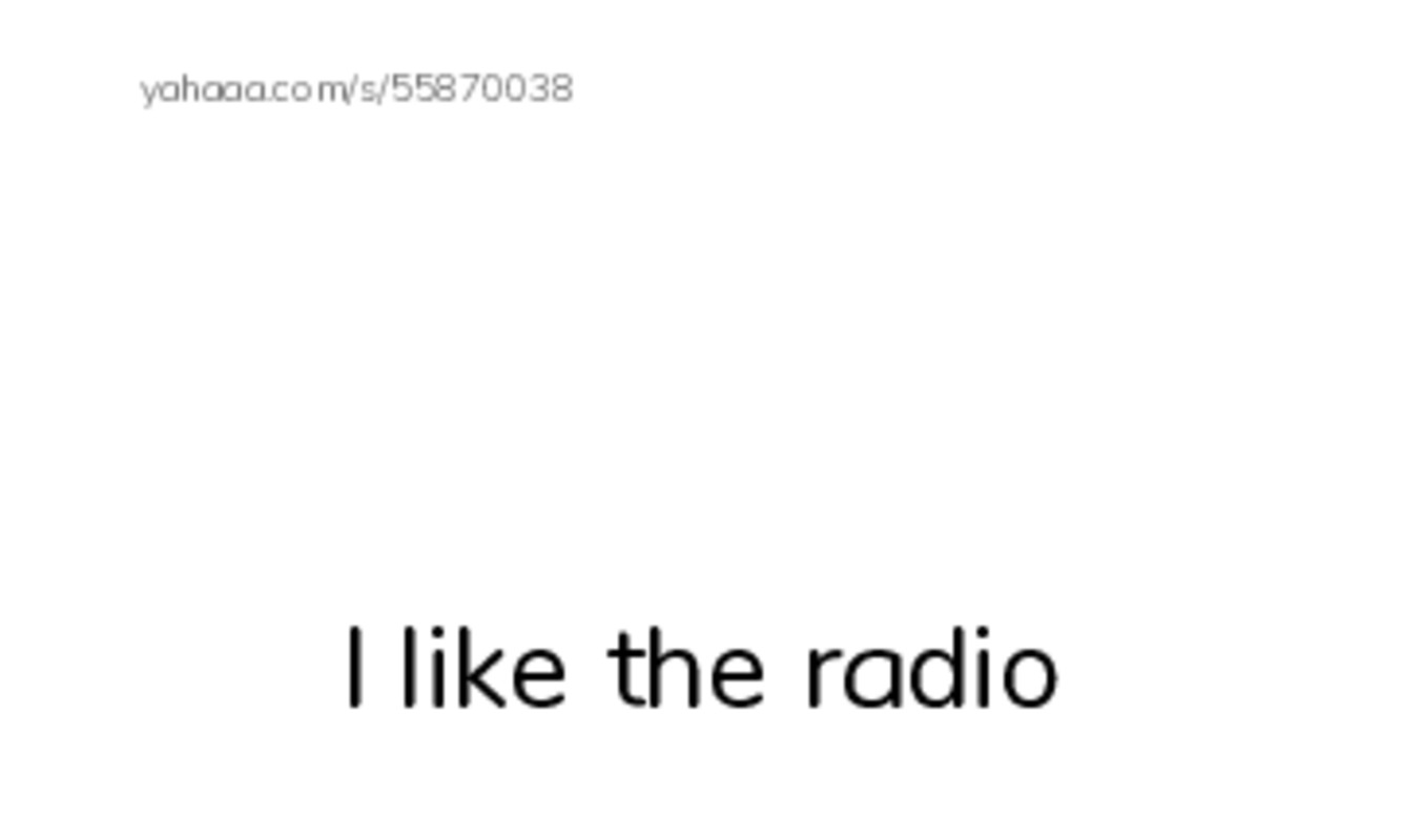 Index cards with pictures worksheet for I like the radio, Radio, radio and 10 more