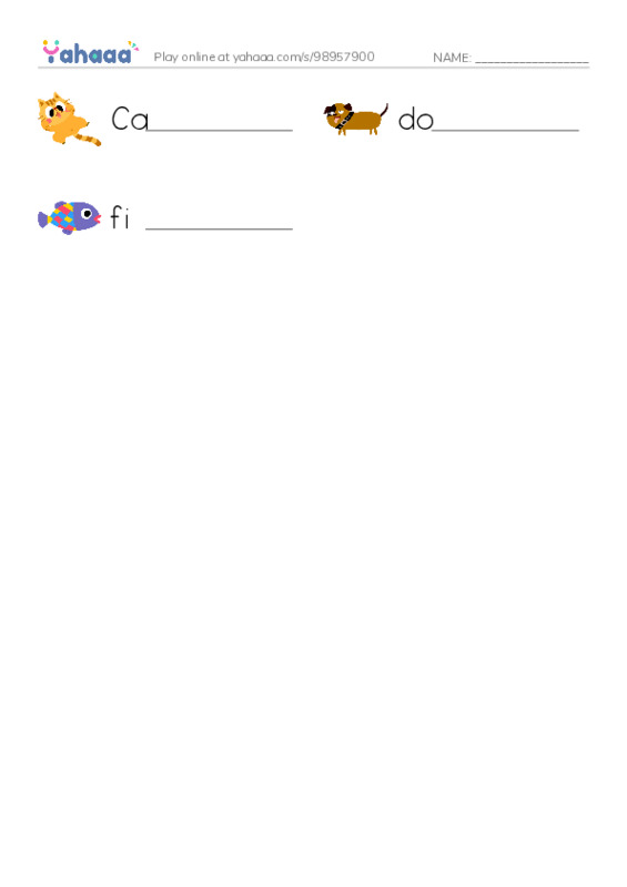 Write the word rows worksheet for beta