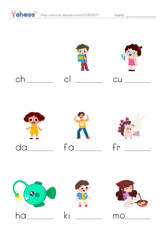Finish the word worksheet for Vocab unit 1