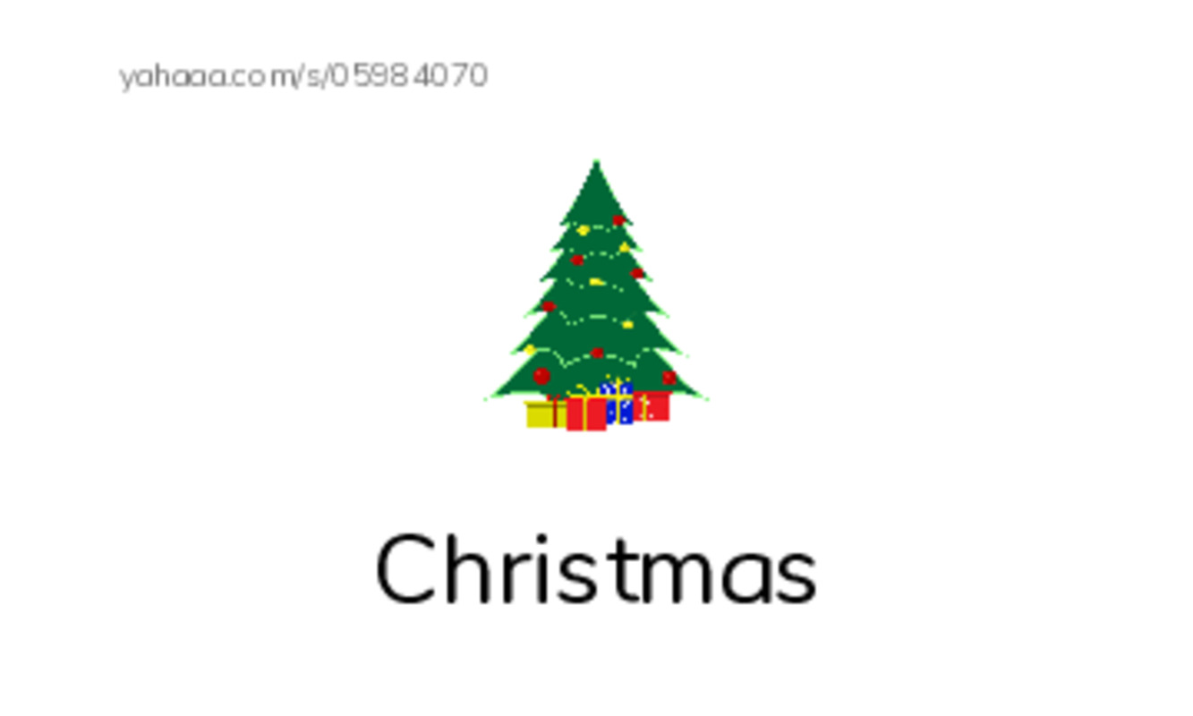 Index cards with pictures worksheet for Christmas