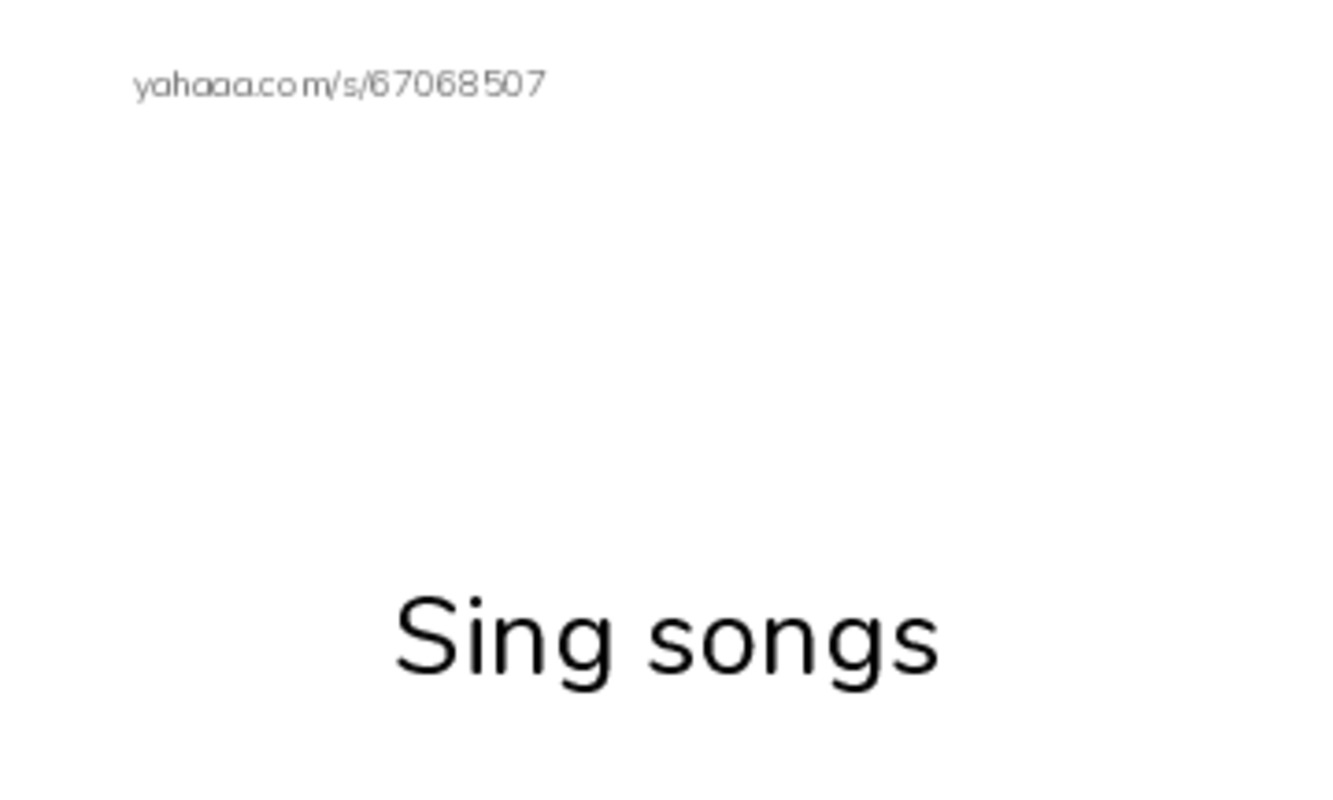 Index cards with pictures worksheet for Sing songs, Song, song and 10 more