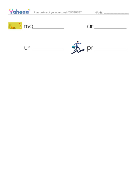 Write the word rows worksheet for Heritage