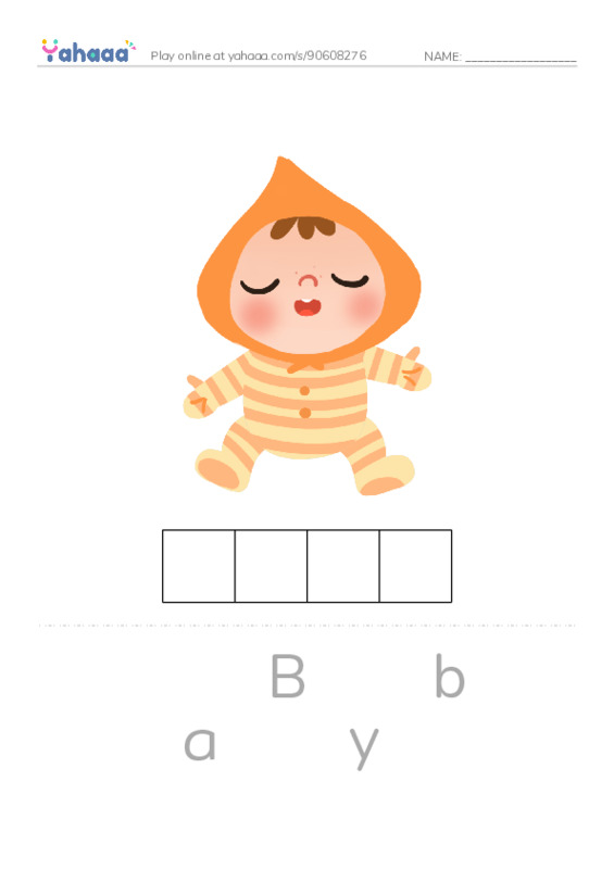 Letter scramble puzzle worksheet for Baby animals razkids