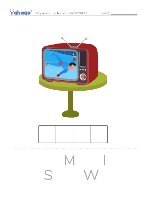 Letter scramble puzzle worksheet for VERBS - G1