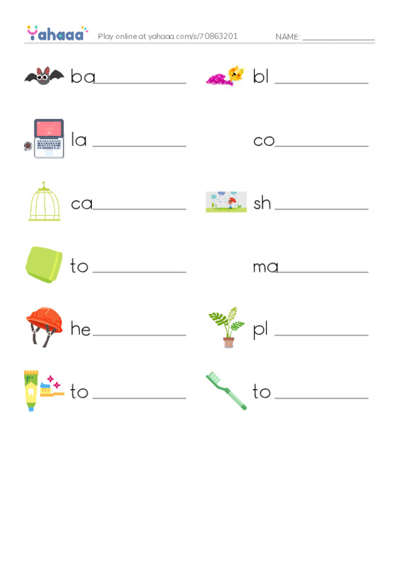 Write the word rows worksheet for MOVERS UNIT 4