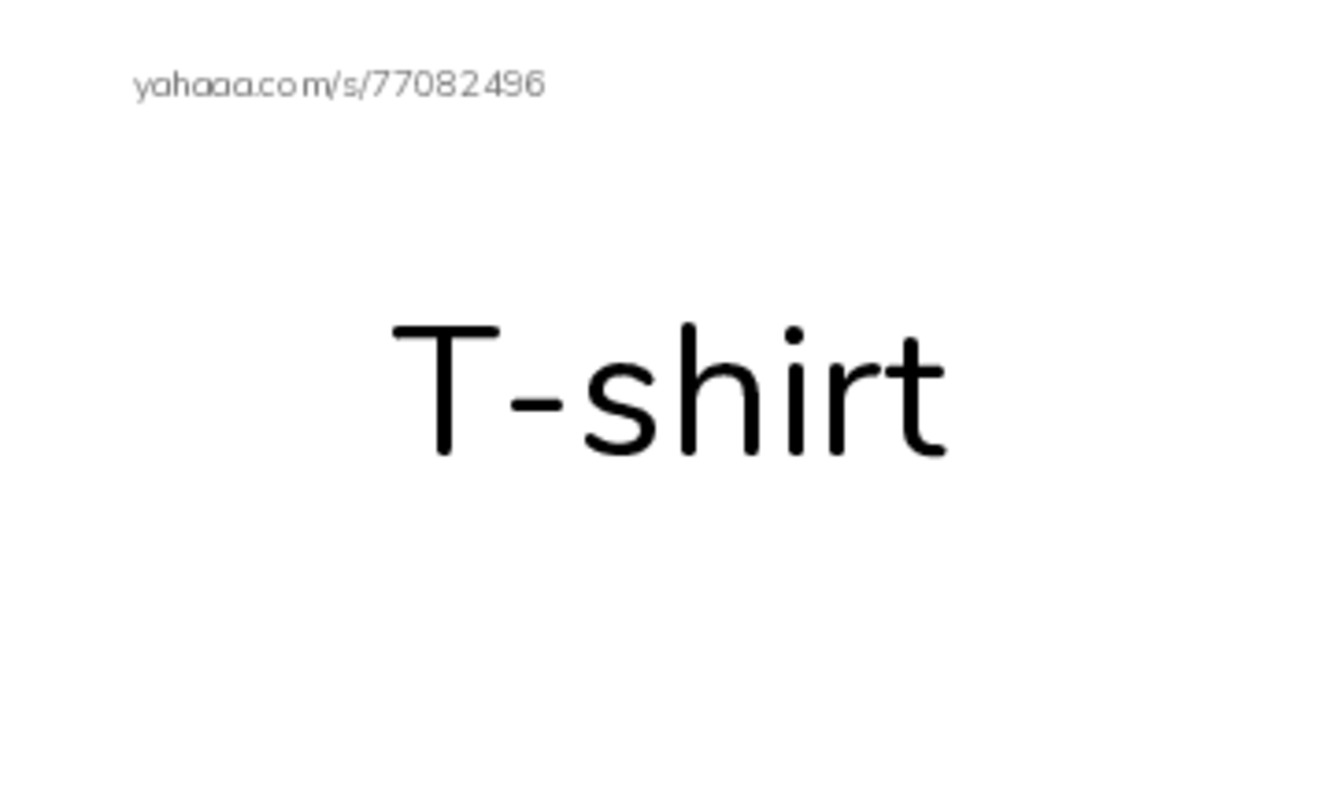 Index cards, words only worksheet for clothes