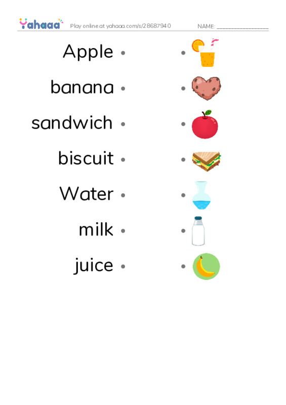 Draw a line to match worksheet for V1